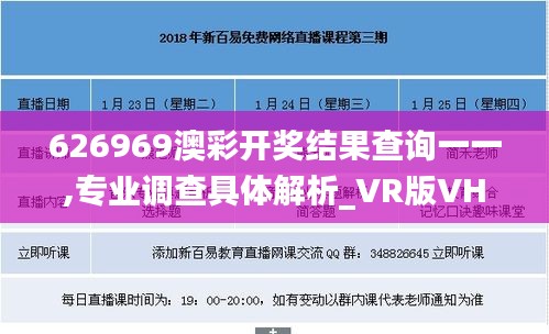 626969澳彩开奖结果查询一一,专业调查具体解析_VR版VHE13.7