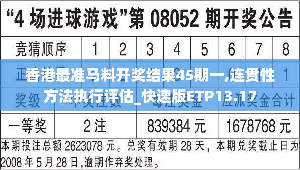 香港最准马料开奖结果45期一,连贯性方法执行评估_快速版ETP13.17