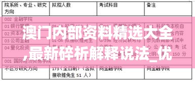 澳门内部资料精选大全,最新碎析解释说法_优雅版NLA13.9