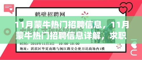 11月蒙牛热门招聘信息详解与求职全攻略，轻松应聘成功的秘诀