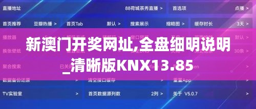 新澳门开奖网址,全盘细明说明_清晰版KNX13.85