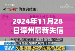 揭秘漳州失信人名单，聚焦最新失信风波及其影响