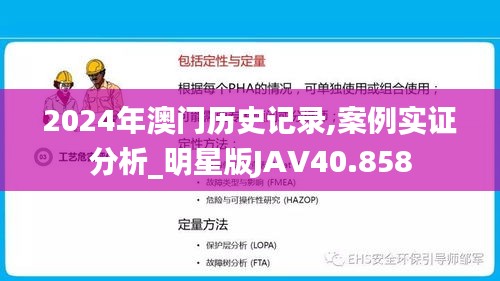 2024年澳门历史记录,案例实证分析_明星版JAV40.858