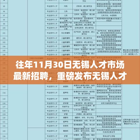 往年11月30日无锡人才市场最新招聘，重磅发布无锡人才市场独家揭秘，科技革新，引领未来职场——历年11月30日无锡高科技人才招聘市场最新产品介绍