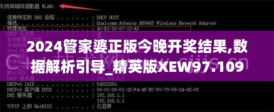 2024管家婆正版今晚开奖结果,数据解析引导_精英版XEW97.109