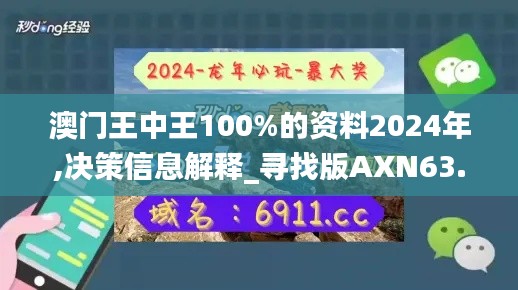 澳门王中王100%的资料2024年,决策信息解释_寻找版AXN63.447