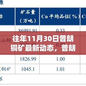 普朗铜矿最新动态揭秘，隐秘角落的宝藏小店探秘之旅（11月30日）