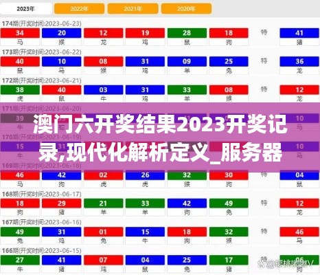 澳门六开奖结果2023开奖记录,现代化解析定义_服务器版XXK82.642