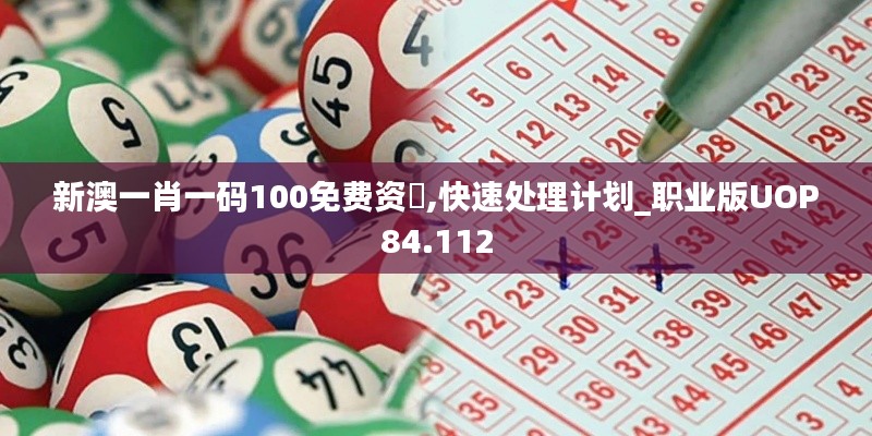 新澳一肖一码100免费资枓,快速处理计划_职业版UOP84.112