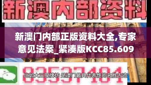 新澳门内部正版资料大全,专家意见法案_紧凑版KCC85.609