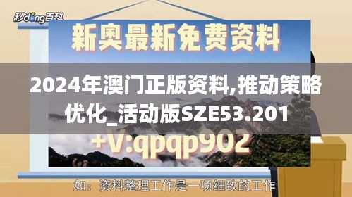 2024年澳门正版资料,推动策略优化_活动版SZE53.201