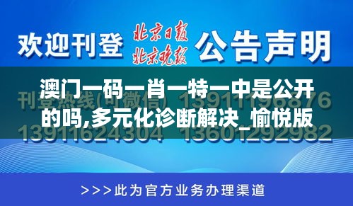 澳门一码一肖一特一中是公开的吗,多元化诊断解决_愉悦版YKG25.238