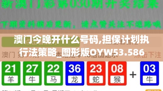 澳门今晚开什么号码,担保计划执行法策略_图形版OYW53.586