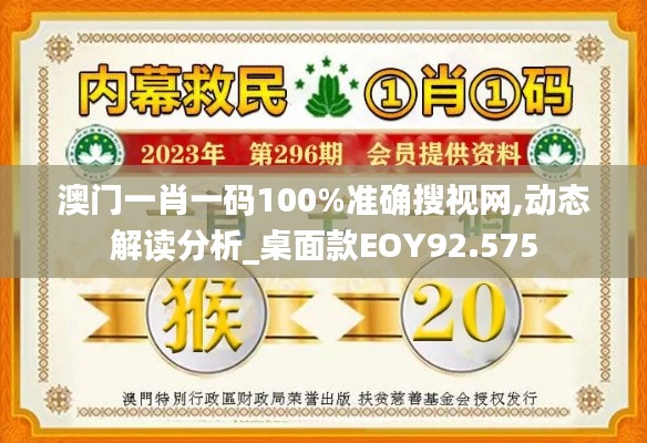 澳门一肖一码100%准确搜视网,动态解读分析_桌面款EOY92.575