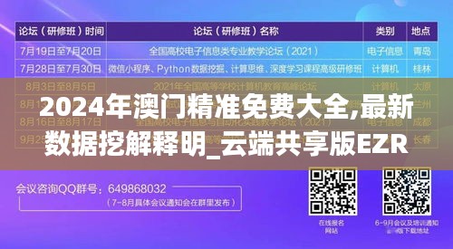 2024年澳门精准免费大全,最新数据挖解释明_云端共享版EZR96.547