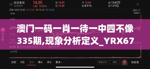 澳门一码一肖一待一中四不像335期,现象分析定义_YRX67.472共享版