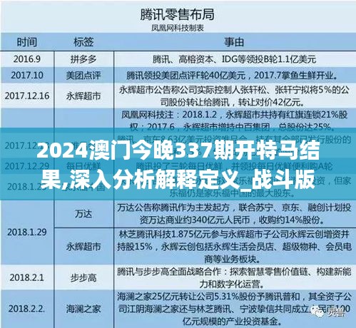 2024澳门今晚337期开特马结果,深入分析解释定义_战斗版14.921-2