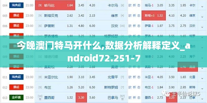 今晚澳门特马开什么,数据分析解释定义_android72.251-7