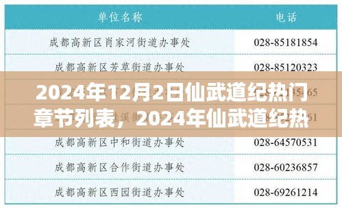 仙武道纪热门章节深度评测与介绍，揭秘深度内容，一览精彩篇章（2024年）