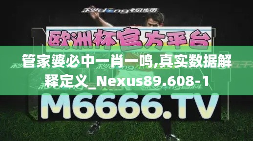 管家婆必中一肖一鸣,真实数据解释定义_Nexus89.608-1