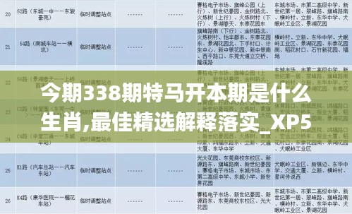 今期338期特马开本期是什么生肖,最佳精选解释落实_XP59.639-2