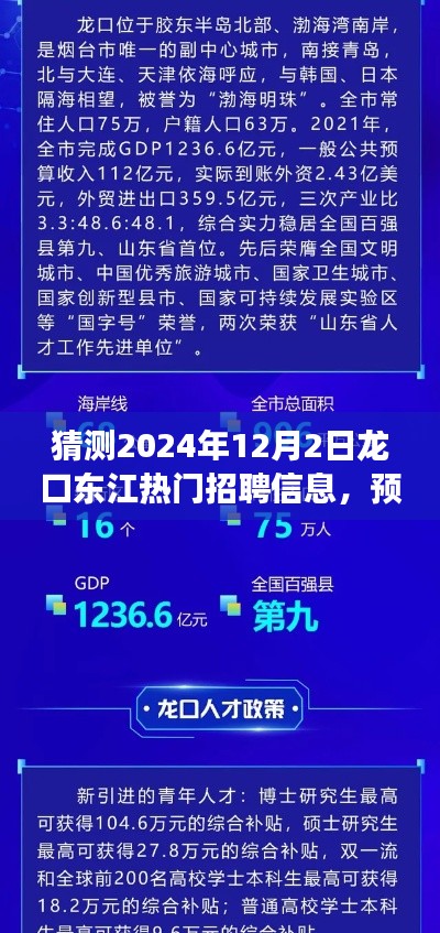 龙口东江未来招聘趋势展望，揭秘热门职位预测与招聘动态（XXXX年视角）