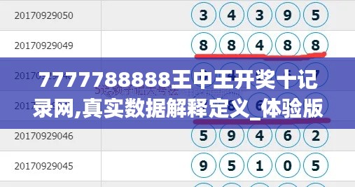 7777788888王中王开奖十记录网,真实数据解释定义_体验版53.803-3