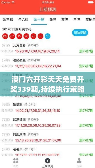 澳门六开彩天天免费开奖339期,持续执行策略_T1.523-6