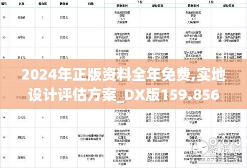 2024年正版资料全年免费,实地设计评估方案_DX版159.856-7