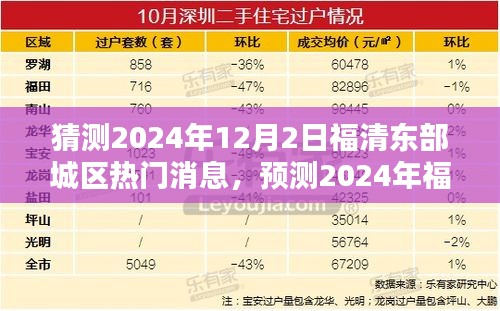 福清东部城区未来趋势展望，热门消息与话题预测分析（2024年12月）