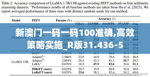 新澳门一码一码100准确,高效策略实施_R版31.436-5