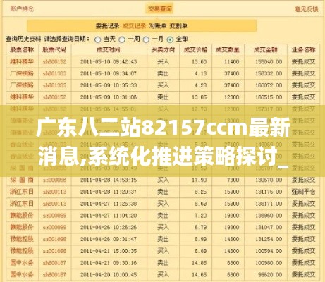 广东八二站82157ccm最新消息,系统化推进策略探讨_zShop2.351-2