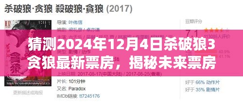 揭秘杀破狼3贪狼未来票房神话，高科技魅力与超凡体验预测（最新票房猜测）