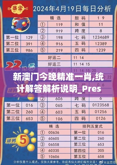 新澳门今晚精准一肖,统计解答解析说明_Prestige58.503-7