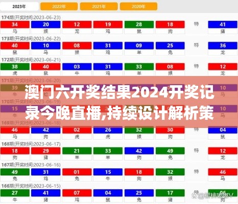 澳门六开奖结果2024开奖记录今晚直播,持续设计解析策略_粉丝版10.770