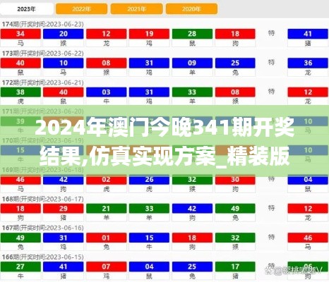 2024年澳门今晚341期开奖结果,仿真实现方案_精装版8.695