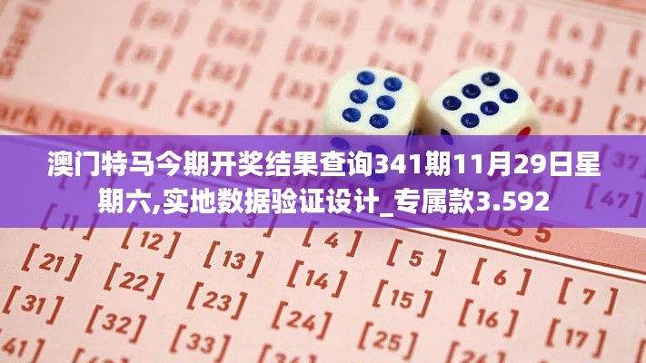 澳门特马今期开奖结果查询341期11月29日星期六,实地数据验证设计_专属款3.592