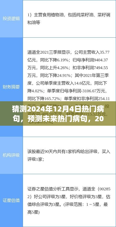 2024年12月4日热门病句预测，语言现象背景、事件与影响分析