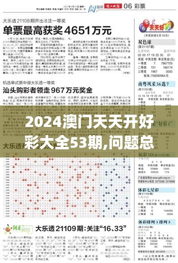 2024澳门天天开好彩大全53期,问题总结执行方案_S7.741