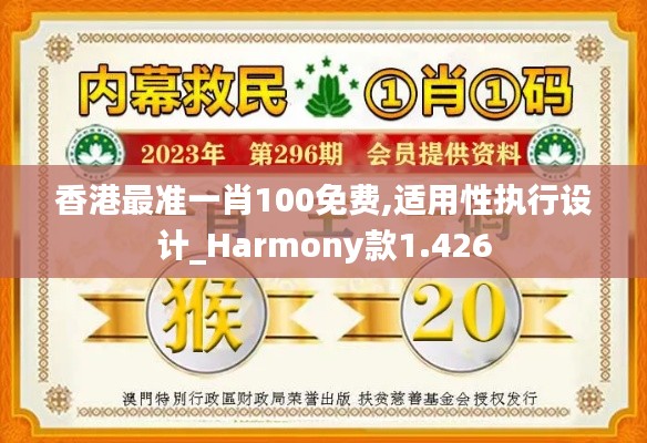 香港最准一肖100免费,适用性执行设计_Harmony款1.426