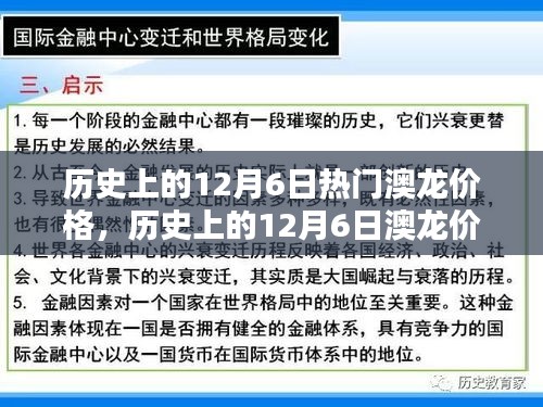 深度解析，历史上的澳龙价格变迁与观点阐述——以十二月六日为例的探讨