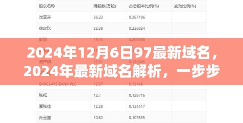 2024年最新域名解析教程，注册与管理97域名的详细步骤