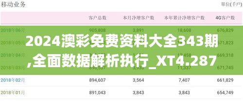 2024澳彩免费资料大全343期,全面数据解析执行_XT4.287