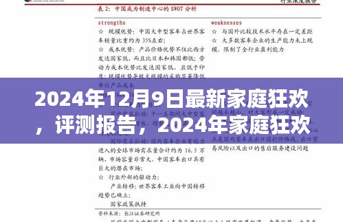 2024年家庭狂欢全新体验评测报告