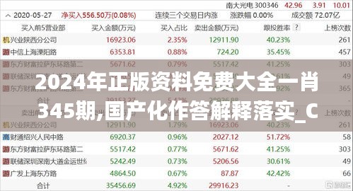 2024年正版资料免费大全一肖345期,国产化作答解释落实_ChromeOS5.119