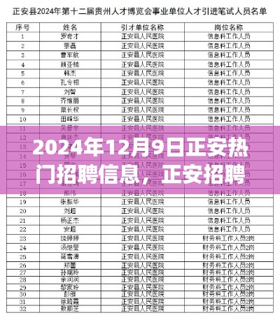 正安招聘日，梦想与友情的交汇点，热门职位一网打尽（2024年12月9日）