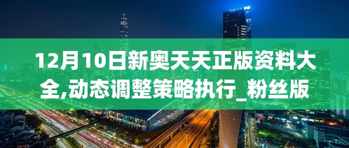 12月10日新奥天天正版资料大全,动态调整策略执行_粉丝版2.996