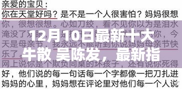 初学者与进阶用户必读，吴陈发策略下的最新十大牛散指南