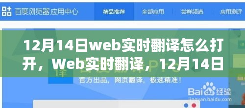 12月14日Web实时翻译的开启指南及影响探讨