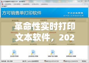 革命性实时打印文本软件，重塑打印体验，引领行业创新风潮（2024年领先之作）